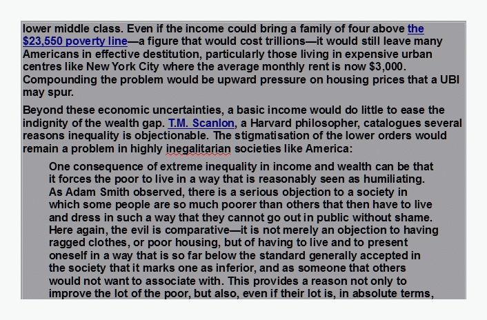 BASIC INCOME - Crikey VIRTUAL CLASSROOM task for Mickey McNeill  2014