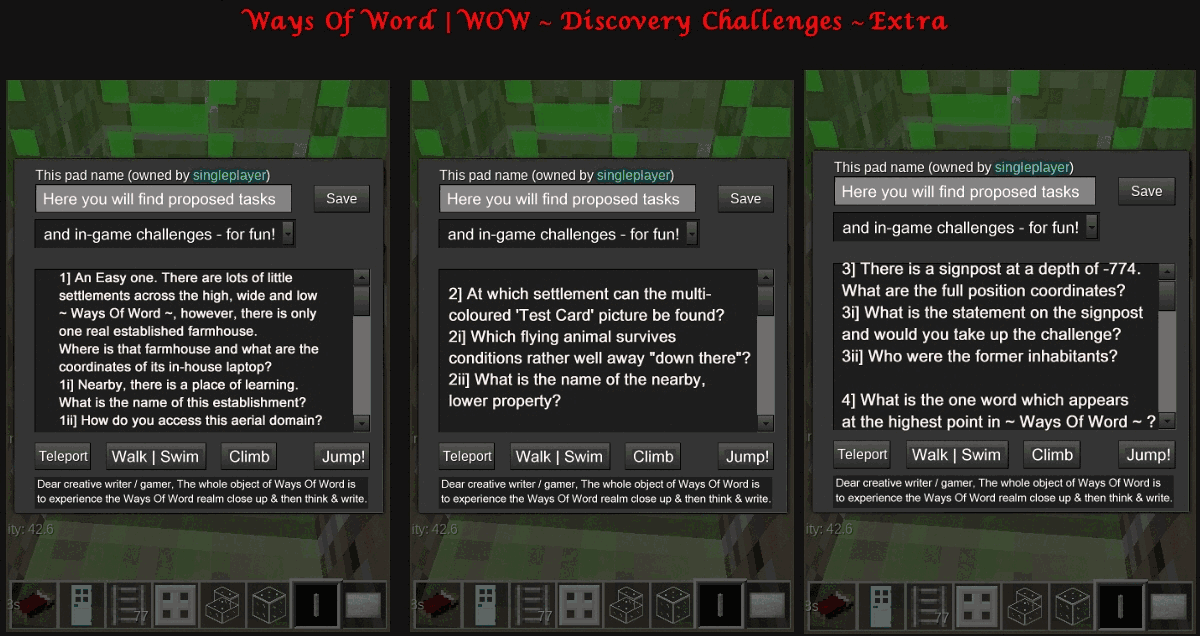 Ways Of Word - WOW Discovery Challenges Extra - ONE - Ways Of Word - NacKKraft / Mickey McNeill �23.