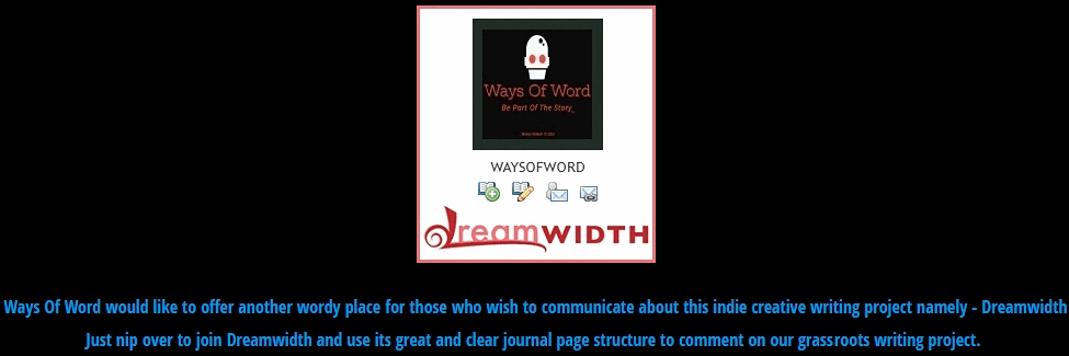 Ways Of Word | WOW - Join Ways Of Word on DREAMwidth journals - Join and comment - NacKKraft / Mickey McNeill �23.